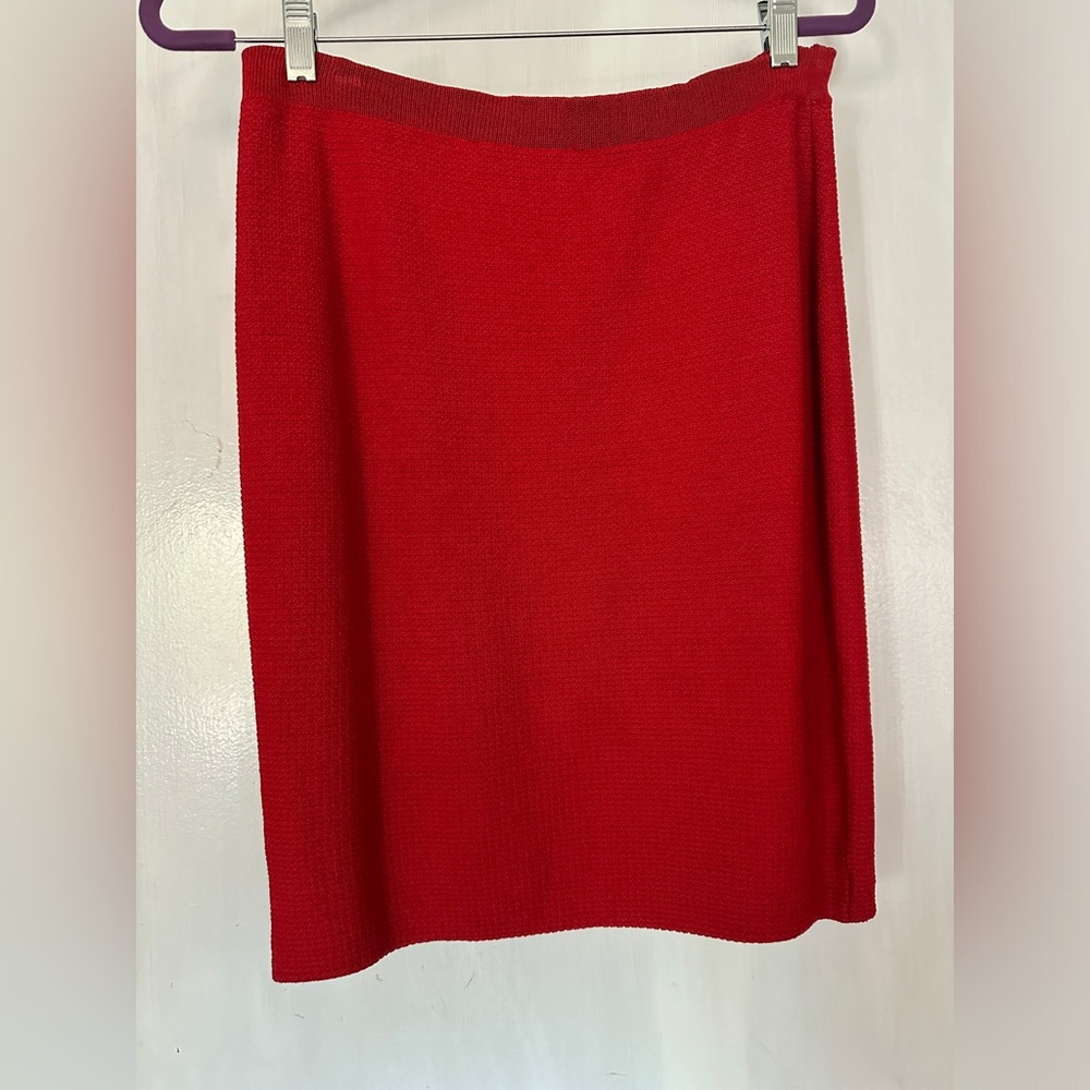 St. John Red Skirt